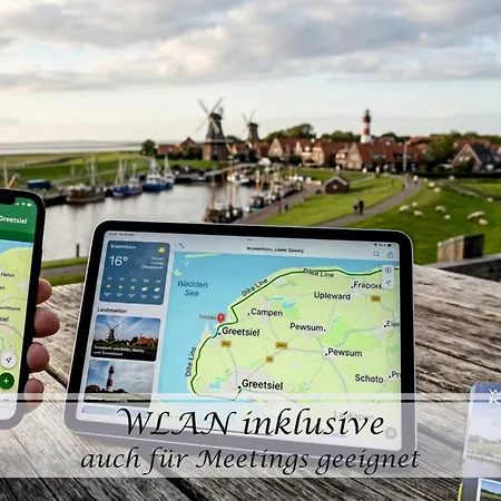 Apartamento Frohsinn - Gulfhof Nahe Greetsiel Mit Sauna, Garten & 3 Schlafzimmern Krummhörn