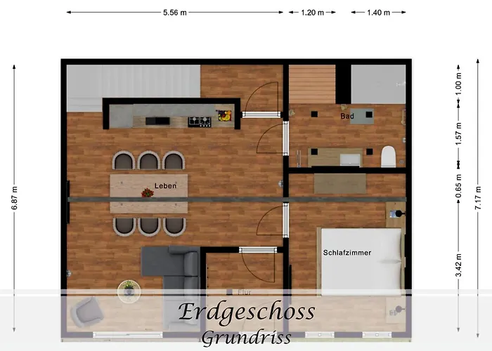 Apartment Frohsinn Im Historischen Gulfhof *